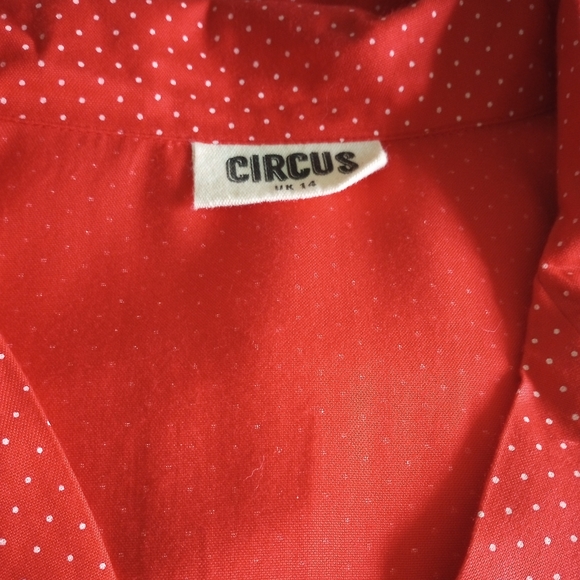 CIRCUS Clothing Ireland "Ava" Pindot Dress in Red UK14 US12 Modcloth Retro VLV - Picture 5 of 5